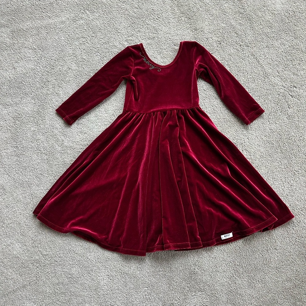 Holiday Velvet Twirl Dress